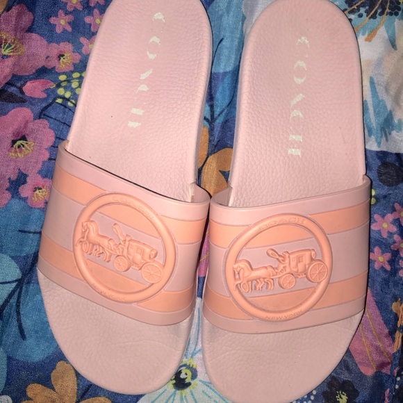 Pink Coach slides for women - Picture 1 of 2